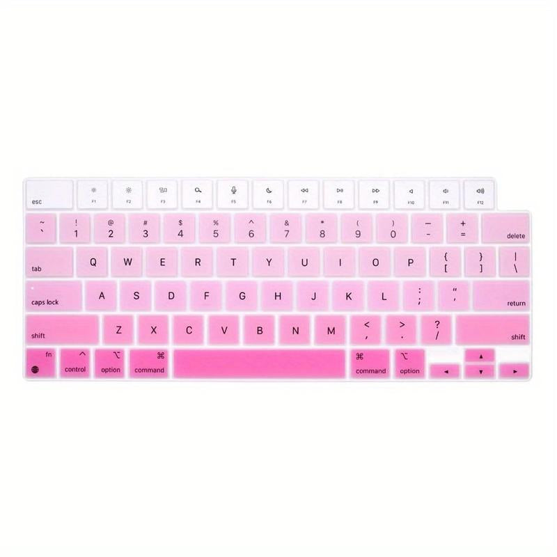 Fashionable Laptop Keyboard Silicone Cover Skin, 1 Count Dust-Proof Keyboard Covers, Premium Ultra-Thin Silicone Keyboard Skin Compatible with Macbook Air 13" 15.3"(A2681 A2941)/2021 Pro/Max Pro 14" 16" (A2442 A2485) Mac M1