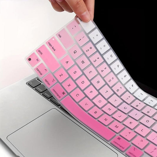 Fashionable Laptop Keyboard Silicone Cover Skin, 1 Count Dust-Proof Keyboard Covers, Premium Ultra-Thin Silicone Keyboard Skin Compatible with Macbook Air 13" 15.3"(A2681 A2941)/2021 Pro/Max Pro 14" 16" (A2442 A2485) Mac M1