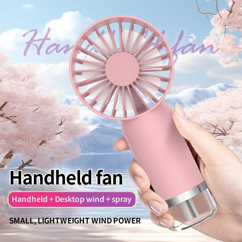 Handheld Misting Fan, USB Rechargeable Handheld Spray Fan, Portable Handheld Spray Fan, Portable Fan for Home, Office, Travel, Outdoor, Back to School Gifts