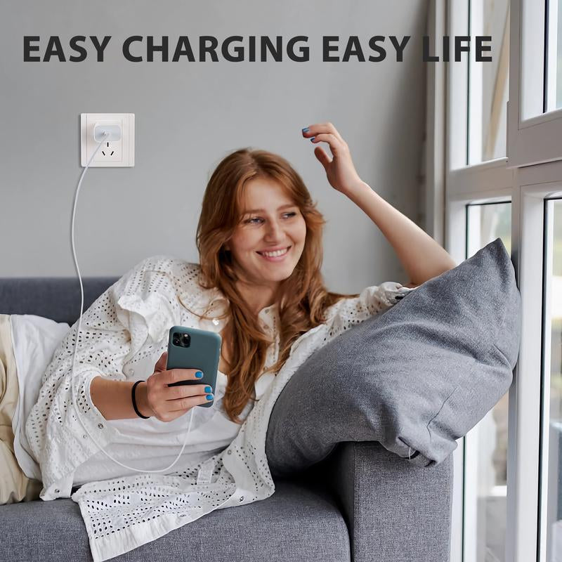 4Pcs 20W Fast Charger with 6FT USBC to Lightning Cable for Iphone, Super Fast USB C Charger and Cord for Iphone 14/14 Plus/14 Pro Max, 13/12/11 so On