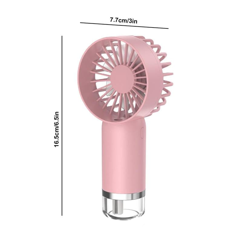 Handheld Misting Fan, USB Rechargeable Handheld Spray Fan, Portable Handheld Spray Fan, Portable Fan for Home, Office, Travel, Outdoor, Back to School Gifts